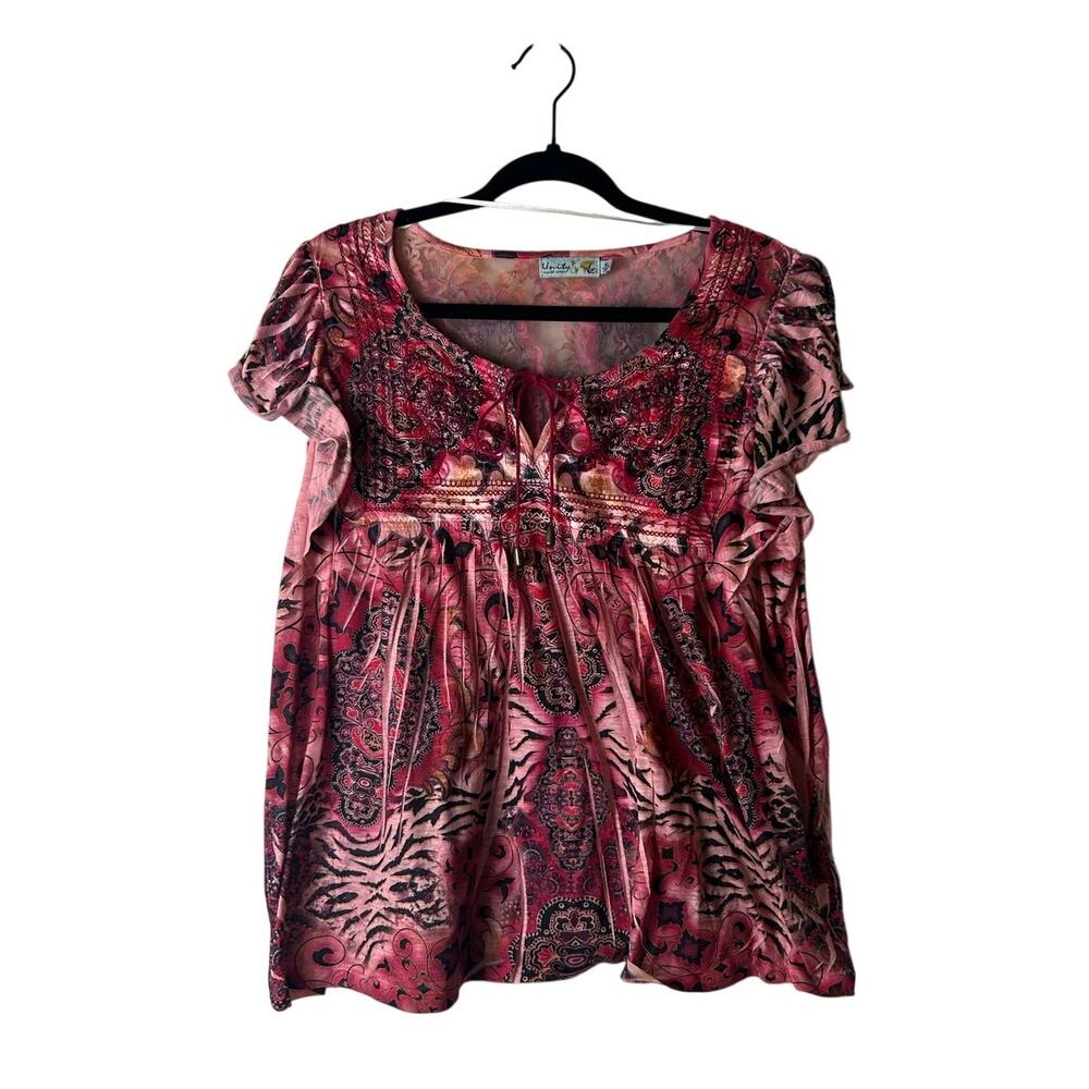 unity romantic grunge peasant babydoll top